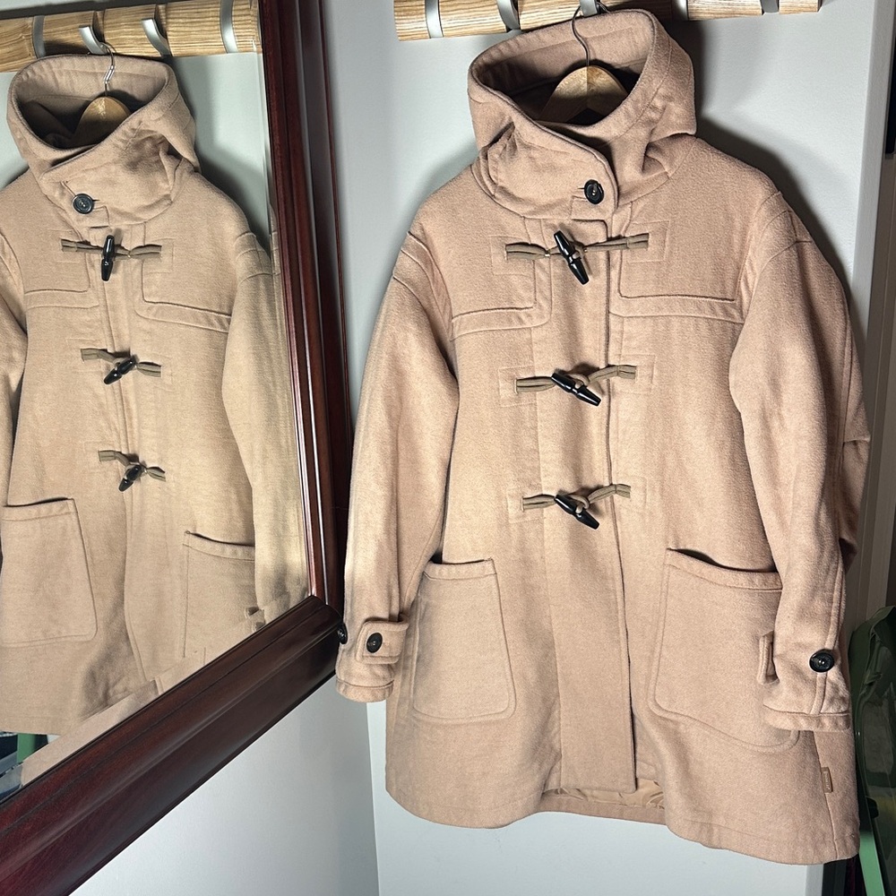 Moncler Women's Tan Pea Coat